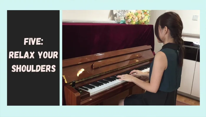 Keep your shoulders relaxed to control finger pressure.