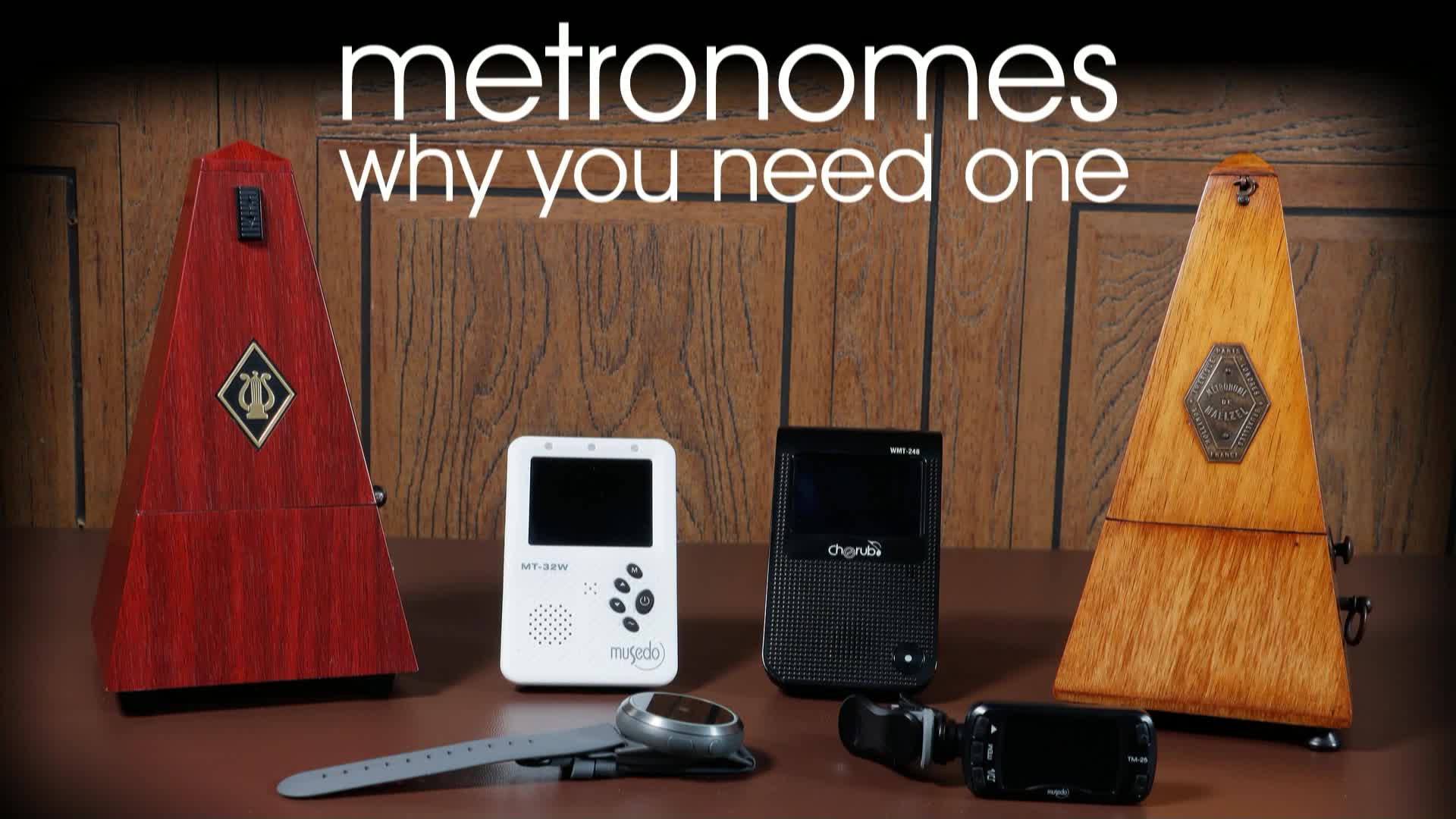 Title card: Metronomes and why you need a metronome